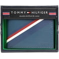 thumbnail image 6 of Tommy Hilfiger Men's 31TL130012 Leather Double Billfold Wallet Blue Grey, 6 of 6