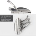 thumbnail image 4 of Stainless Steel Swivel Wall Mounted Coat Rack with 3 Folding Arms, Hanging Hanger/Hook/Towel Rack 180 Rotation, 4 of 4