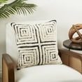 thumbnail image 3 of Geometric Bliss Tufted Poly Filled Throw Pillow, 3 of 3
