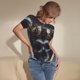 thumbnail image 3 of Balery Royal Skull With Golden Crown Body de cuello redondo de manga corta para mujer Tops de manga corta Tops básicos-XX-Large, 3 of 7
