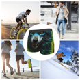 thumbnail image 4 of Sikiie Fluorescent Wolf Print Men's Boxer Briefs, Elastic Waistband Boxer Briefs Leggings-Small, 4 of 5