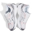 thumbnail image 5 of LUCKY STEP Chunky Fashion Mesh Sneakers Casual Running Walking Shoes,White/Silver,Womens, 5 of 6