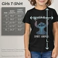 thumbnail image 5 of Girl's Lilo & Stitch Experiment 626 Spirit Animal Graphic Tee Black Small, 5 of 9