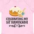 thumbnail image 4 of Inktastic 1st Hanukkah Childs Dreidel Boys or Girls Baby Bodysuit, 4 of 5