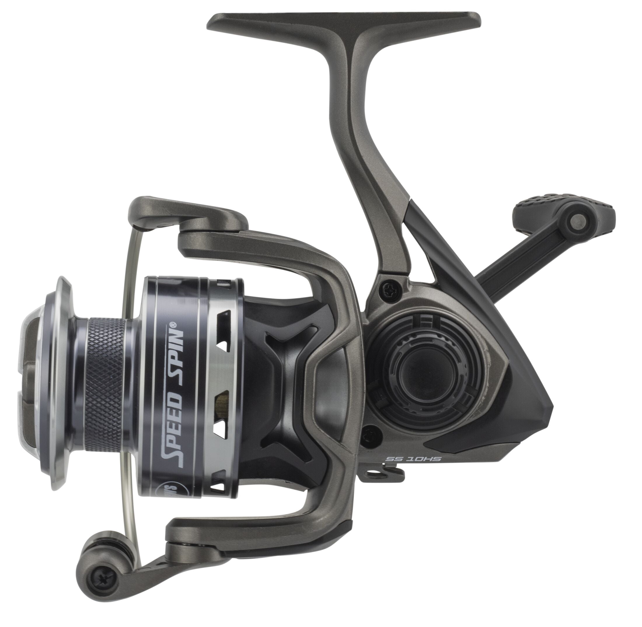 Lew's Speed Spin Spinning Fishing Reel, Size 10 Reel, Black