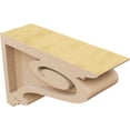 thumbnail image 5 of 2"W x 6"D x 4"H Classic Scroll Rough Cedar Woodgrain TimberThane Corbel, Primed Tan, 5 of 6