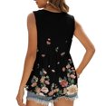 thumbnail image 4 of Blusa sin mangas con cuello en V y botones para mujer Fridja  nalpqowj29554, 4 of 5