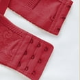 thumbnail image 5 of SMihono Womens Support Wireless Bras Comfortable Push Up Adjustable Straps Everyday Bra Full Coverage No Underwire Bras Red 6, 5 of 6
