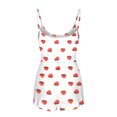 thumbnail image 5 of Conjunto de dobladillo con volantes y bloques de colores con estampado informal para mujer, traje de chaleco con tirantes sexy para el hogar Wmkox8yi bvn434, 5 of 5