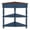 Navy Blue, variant on GZXS Rustic Triangle Corner Table with Drawer and Shelves, Small Space Solid Wood Accent End Table for Living Room, Bedroom, Bathroom (Brown)