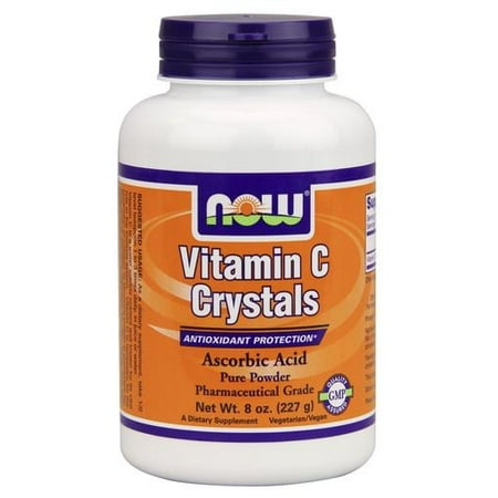 Vitamin C Crystals (Ascorbic Acid) Now Foods 8 oz Powder