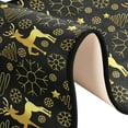 thumbnail image 6 of Dreamtimes Glitter Golden Deer Stars Hallway Runner Rug 2'x6' Kitchen Rug with Rubber Backing Christmas Non Slip Entryway Rug Runner Washable Soft Area Rug for Hallway Bedroom Kitchen Decor, 6 of 6