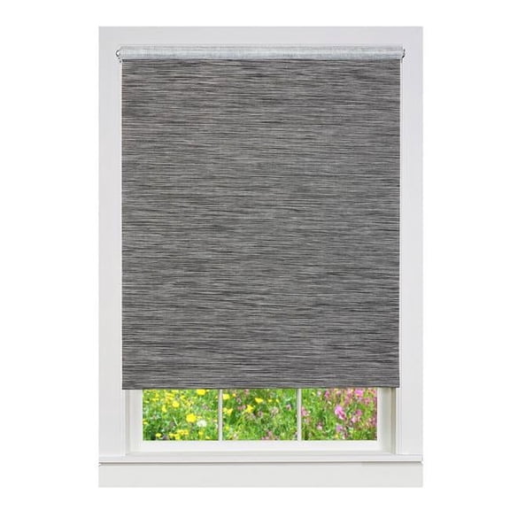 Cords Free Privacy Jute Shade - 68 x 72 in. - Smoke
