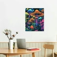 thumbnail image 2 of BCIIG Mushrooms Forest Psychedelic Fine Art Aesthetic Poster & Print Wall Painting for Living Room Bedroom Office Decor 12x16 in, 2 of 5