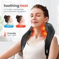 thumbnail image 4 of Masajeador de cuello COMFIER inalámbrico 4D para amasar con calor para papá y hombre, 4 of 8