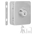 thumbnail image 1 of Serrure de porte carrée simple en verre, serrure de sécurité de bureau en fer inoxydable sans perçage, 1 of 4