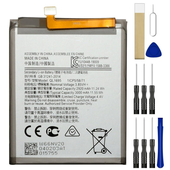 Replacement Battery QL1695 for Tracfone Samsung Galaxy A01 SM-S111DL Tool