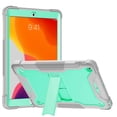 thumbnail image 2 of Dteck Case for Apple iPad 8th Generation 10.2" (2020),Shockproof Rubber Armor 3-Layer Protection iPad 7th Gen 10.2-inch 2019 Case Hybrid Hard Kicstand Cover without Screen Protector,Green, 2 of 8