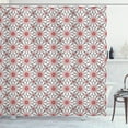 thumbnail image 1 of Ambesonne Geometric Shower Curtain, Trippy Flower, 69"Wx84"L, Red Black White, 1 of 3