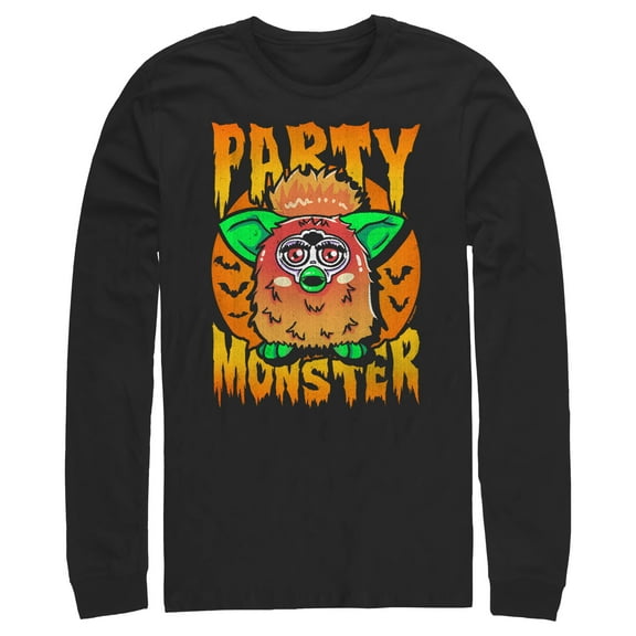 Men's Furby Halloween Party Monster  Long Sleeve Shirt