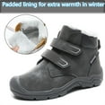 thumbnail image 5 of Cyiecw Kids Winter Outdoor Hiking Ankle Boots Warm Fur Snow Boots Anti Slip Trekking Walking Shoes Boys Girls, 5 of 7