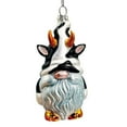 thumbnail image 7 of Whimsical Gnome Cow Handblown Glass Christmas Ornament, Cute Holiday Decor, 7 of 7