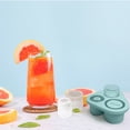 thumbnail image 3 of Precio sorpresa!Bandeja para cubitos de hielo para vaso, molde reutilizable para vasos de chupito de hielo, bandejas grandes reutilizables de silicona de fácil liberación con tapa para congelador, 3 of 3