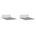 thumbnail image 1 of 2X Wall Mounted Holder Multifunctional Portable Speaker Wall Shelf for Webcam Cell Phones Router Speaker White,2 x Speaker Stand With mounting accessories,White, 1 of 3