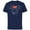 Navy, variant on Disney Minnie Mouse Fireworks Americana - Short Sleeve Cotton T-Shirt for Adults - Customized-Black