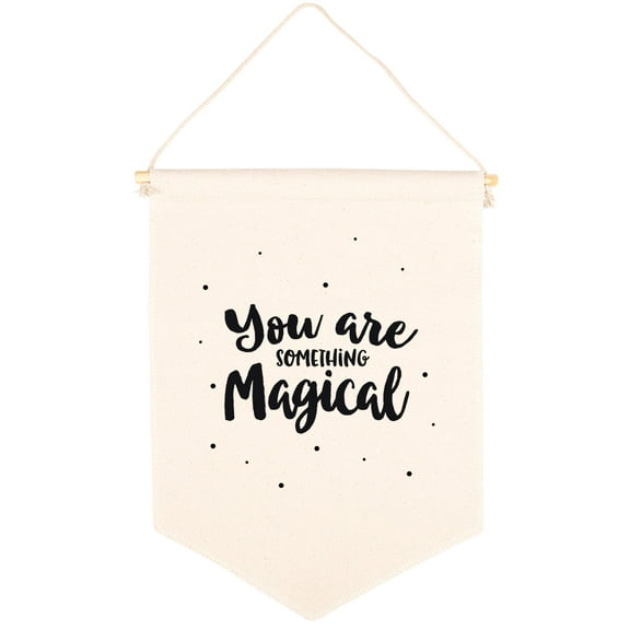 Koyal Wholesale Hanging Wall Canvas Banner, You Are Something Magical Canvas, Nursery Wall Decoration 1-Pk