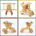 thumbnail image 3 of Rompecabezas de madera 3D para adultos, modelo de avión, rompecabezas de madera, manualidades, conjuntos de juguetes de rompecabezas Afortunado Sencillez, 3 of 4