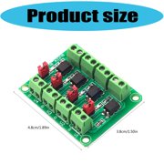 4 Channel Control Board Featuring Optocoupler Isolation And Output Levels Selection For Electronic Components