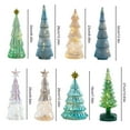 thumbnail image 6 of Selrti Illuminated Glass Christmas Tree Tabletop Light Up Christmas Tree Figurine for Xmas Home Party Centerpiece Tabletop Mantel Decor, 6 of 8