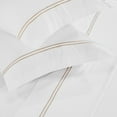 thumbnail image 6 of Superior Fieldstone Embroidered Cotton Bed Sheet Set, Twin, White/Gold, 6 of 10
