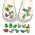 thumbnail image 3 of 20 Pices Dinosaure Srie Trou Chaussures Chaussures Fleur Jardin Chaussures Accessoires Dcoratifs Pvc Matriau Souple Cro, 3 of 5