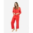 thumbnail image 2 of Leveret Womens Two Piece Flannel Pajamas Red XL, 2 of 2