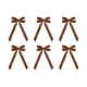 thumbnail image 2 of 6pcs Velvet Christmas Bows, Bow For Tree Wreath Gift Wrap Crafts, Wedding Party Bows For Snack Bags Baking Candy Bags Home Decoration, High-Quality Velvet Bows, Easy To Use, Foldable Design, 100%, 2 of 9