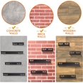 thumbnail image 5 of Adhesive Small Shelf for Wall - No Drill Black Metal Shelves with Lip Set of 2 Narrow Short Size - Wall Mount Storage Floating Display Rack for Kitchen Bathroom Dorm Apartment Office, 5 of 5