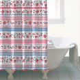 thumbnail image 4 of Pioneer Flower Floral Print Pattern Shower Curtain 72"x72" ,Bathroom Decorative Shower Curtains Set with 12 Hooks,Modern Waterproof Washable Shower Curtain, 4 of 6