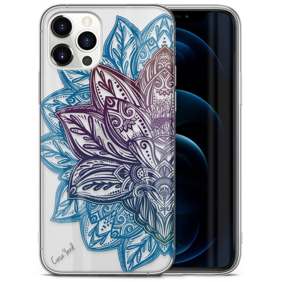 Case Yard iPhone-11-Pro Case Clear Soft & Flexible TPU Ultra Low Profile Slim Fit Thin Shockproof Transparent Bumper Protective Cover Drop Protective Cell Phone Cases (Astra Mandala)