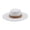 White, variant on Beach Hats for Women Unisex Wide Brim Studded Belt Wool Cowboy Hat Winter Warm White One Size