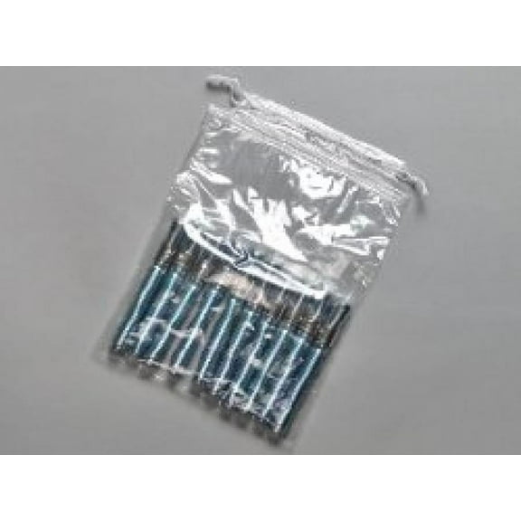 Polyethylene Pull-Tite Drawstring Bag, 8 x 12 Inch, 1000 Count