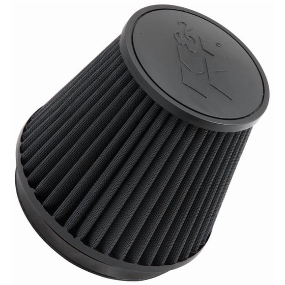 K & N Filters Air Filter RU-3102HBK Black; Non Woven Synthetic; Round Tapered; Single Centered Flange; Rubber Top