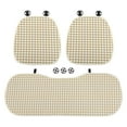 thumbnail image 1 of Funda de Asiento Completa Unique Bargains de Algodón para Autos Color Marrón con Patrón de Cuadros Universal para SUV/Furgonetas/Sedanes/Camiones 1 Juego de Cojines para Asientos Delanteros y Traseros, 1 of 6