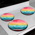 thumbnail image 7 of Gas Stove Burner Cover,Electric Stove Top Protector,Easy to Clean,Vivid Watercolor Stripes with Blended Colors, 7 of 7