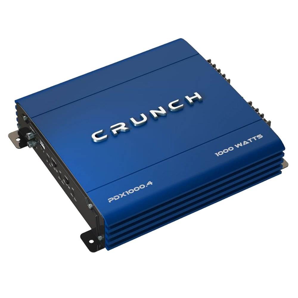 Crunch PowerDriveX 1000 Watt 4 Channel Exclusive Blue A/B Car Stereo Amplifier