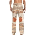 thumbnail image 2 of Thanksgiving Pumpkin and Turkey Ghost Pajama Pants, Men's Lounge Pants Light with Drawstring and Pockets, Christmas New Year Birthday Father's Day Gifts, Small, 2 of 7