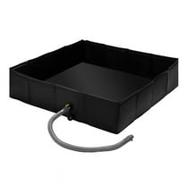 Portable Shower Pan, 41 X 41 X 10Inch Outdoor Shower Base Foldable Shower Base with Drain Pipe Camp Shower Mat