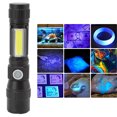 thumbnail image 1 of Flashlight,  Easy To Carry Wear Resistance IPX6 Waterproof Small Size Aluminum Alloy 7 Modes USB  Flashlight with Clip for Camping, 1 of 8