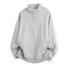 thumbnail image 2 of Blusas y camisas de manga larga con cuello redondo para hombre, sudadera deportiva de manga larga de color liso a la moda con bolsillo, top de poliéster para hombre, 2 of 9